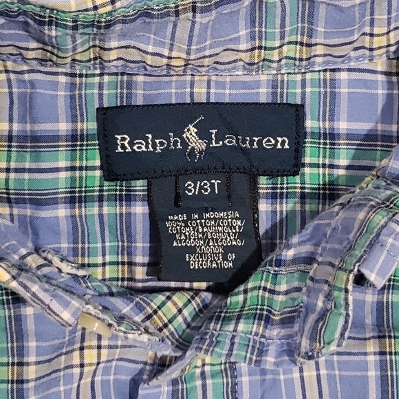 Ralph Lauren 3T Boy's Button Down Shirt - Picture 4 of 4